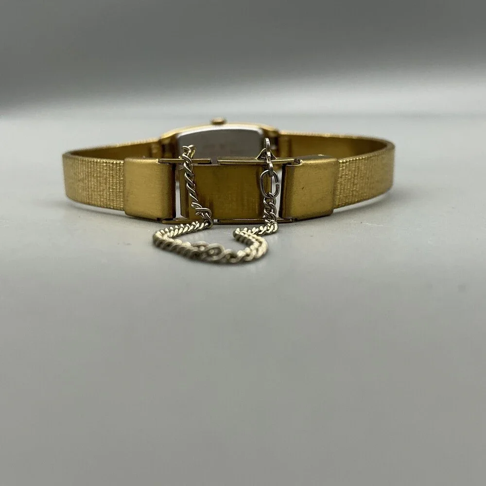 Vtg Seiko Womens Watch 11mm Champagne Dial Gold Tone 2E20-6469 New Battery 6